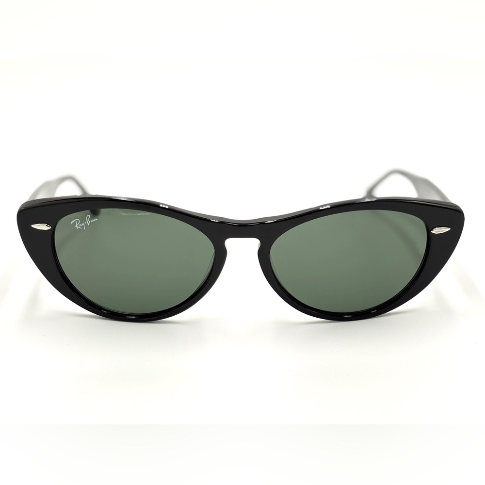 Ray-Ban Nina Black Cat-Eye Sunglasses 901/31 Green G-15 54-140 Comes w/Case - Picture 2 of 16